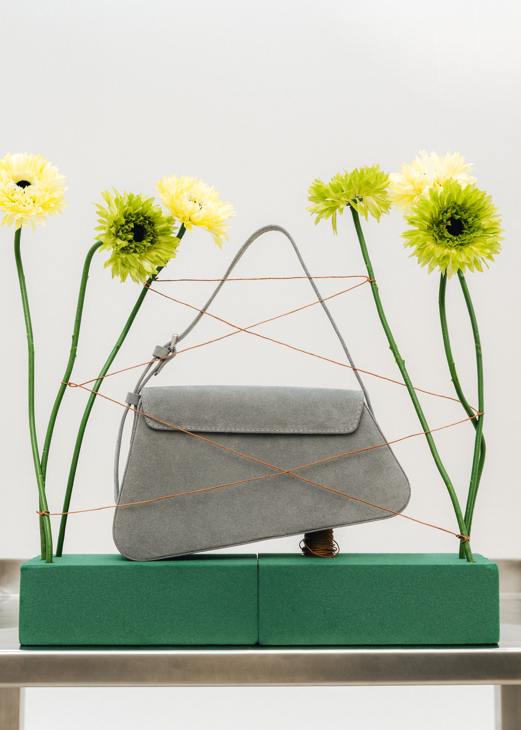 SUEDE BAG GREY